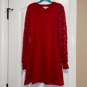 Knit Floral Lace Dress. FINAL$‼️